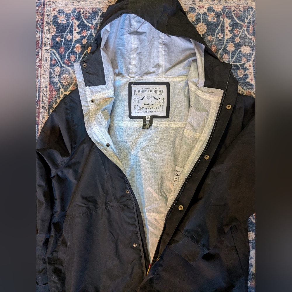 Poler Black Hooded Jacket - Picture 2 of 9
